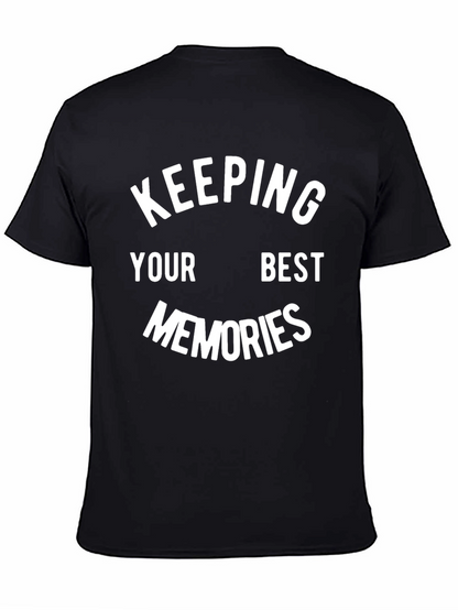 Keeping Your Best Memories Black Graphic Tee