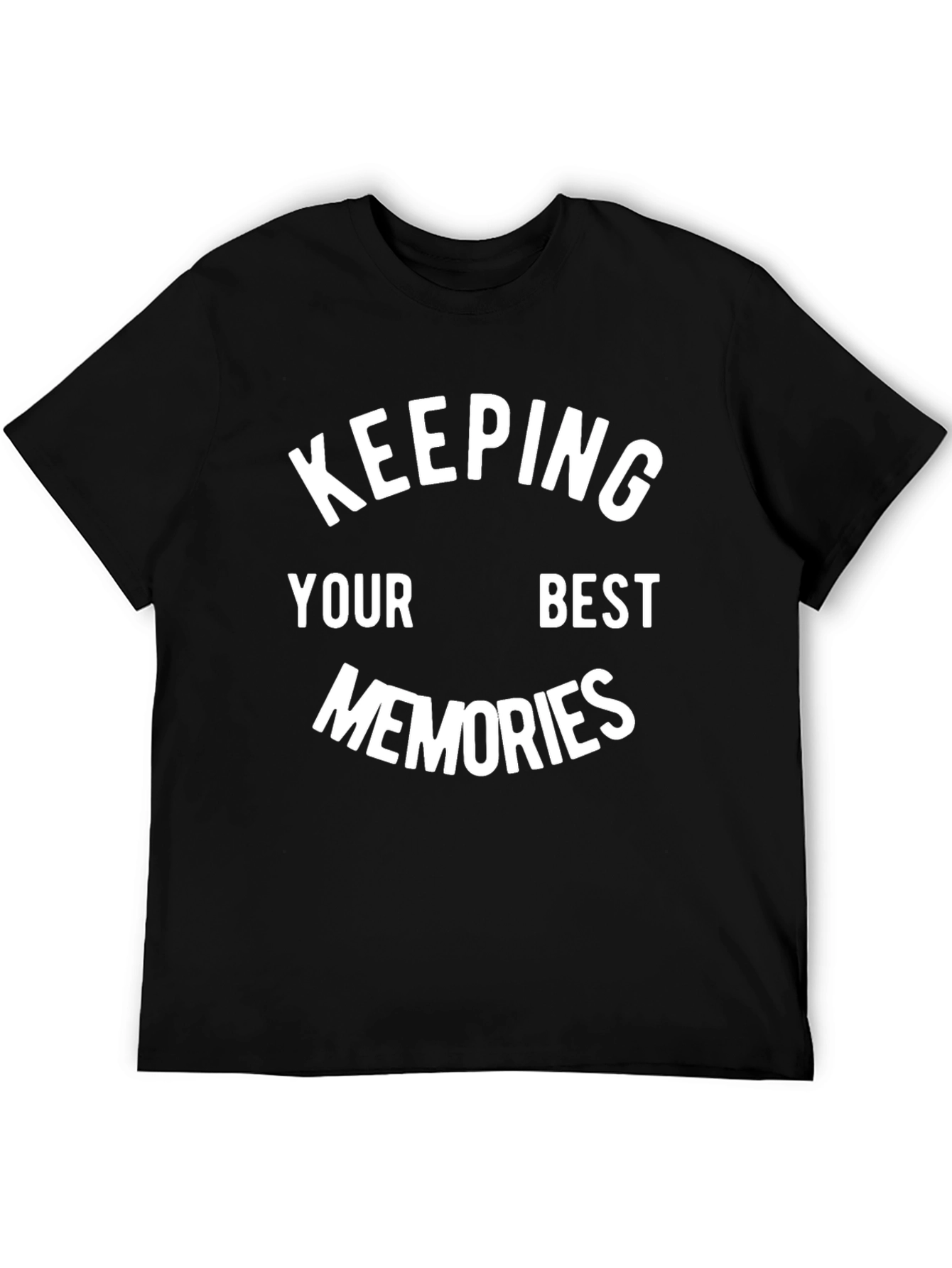 Keeping Your Best Memories Black Graphic Tee