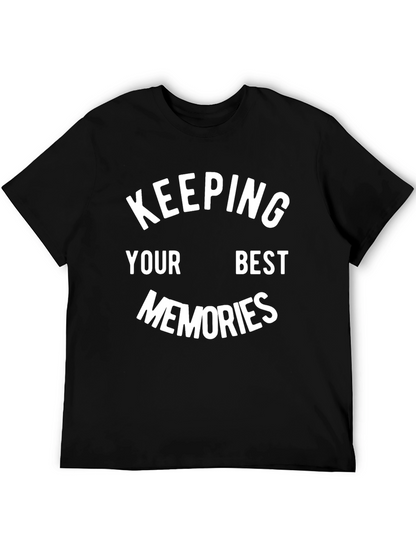 Keeping Your Best Memories Black Graphic Tee