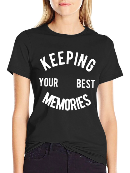 Keeping Your Best Memories Black Graphic Tee