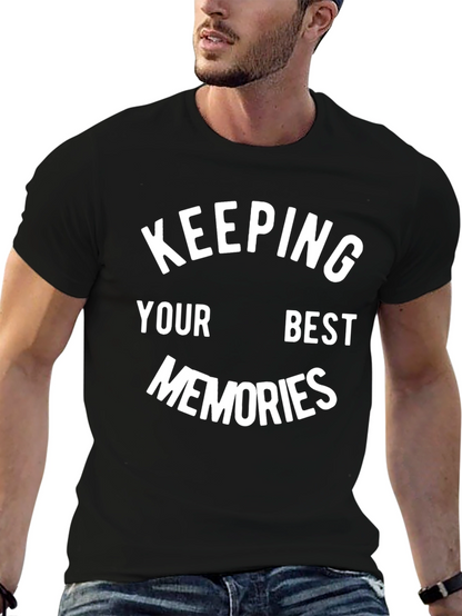 Keeping Your Best Memories Black Graphic Tee