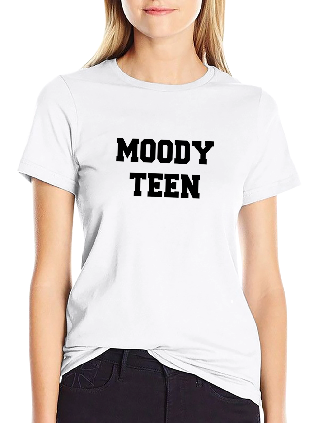 Moody Teen Graphic T-Shirt - Unisex Casual Tee