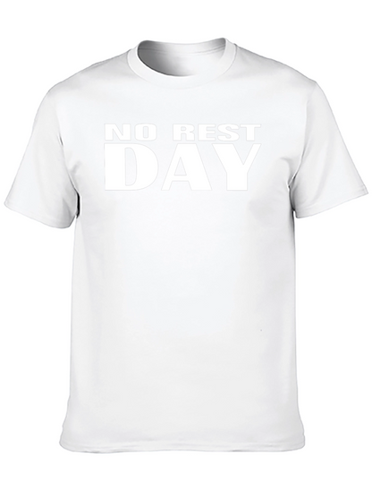 No Rest Day Graphic T-Shirt - Black