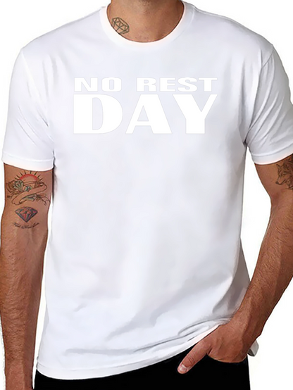 No Rest Day Graphic T-Shirt - Black