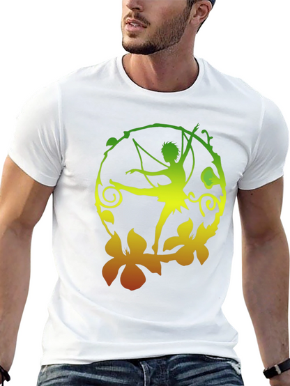 Fantasy Fairy Graphic Black T-Shirt