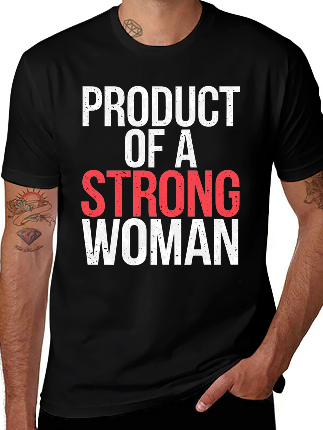 Strong Woman T-Shirt - Black