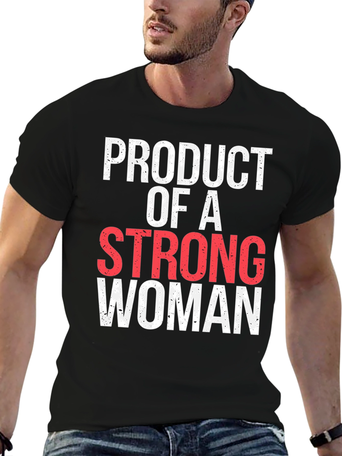 Strong Woman T-Shirt - Black