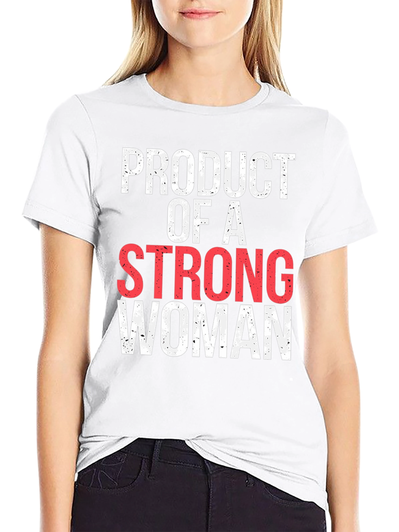 Strong Woman T-Shirt - Black