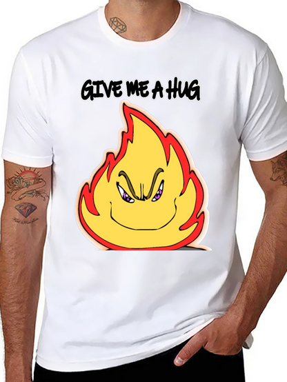 Give Me a Hug Flame Graphic T-Shirt