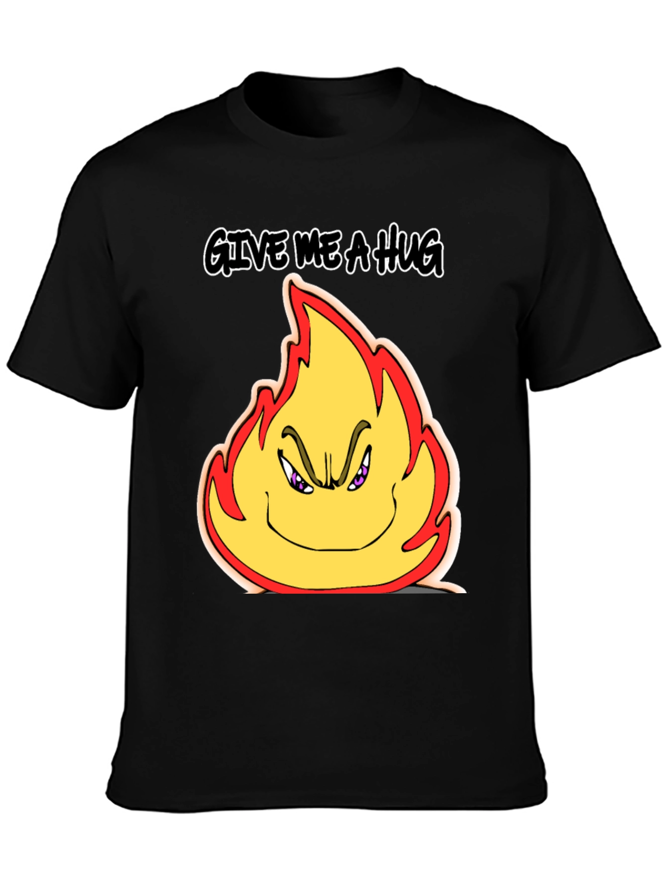 Give Me a Hug Flame Graphic T-Shirt