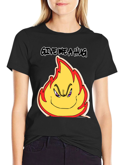 Give Me a Hug Flame Graphic T-Shirt