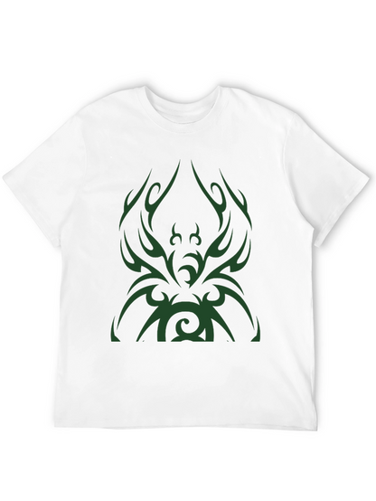 Tribal Design Mens Black T-Shirt