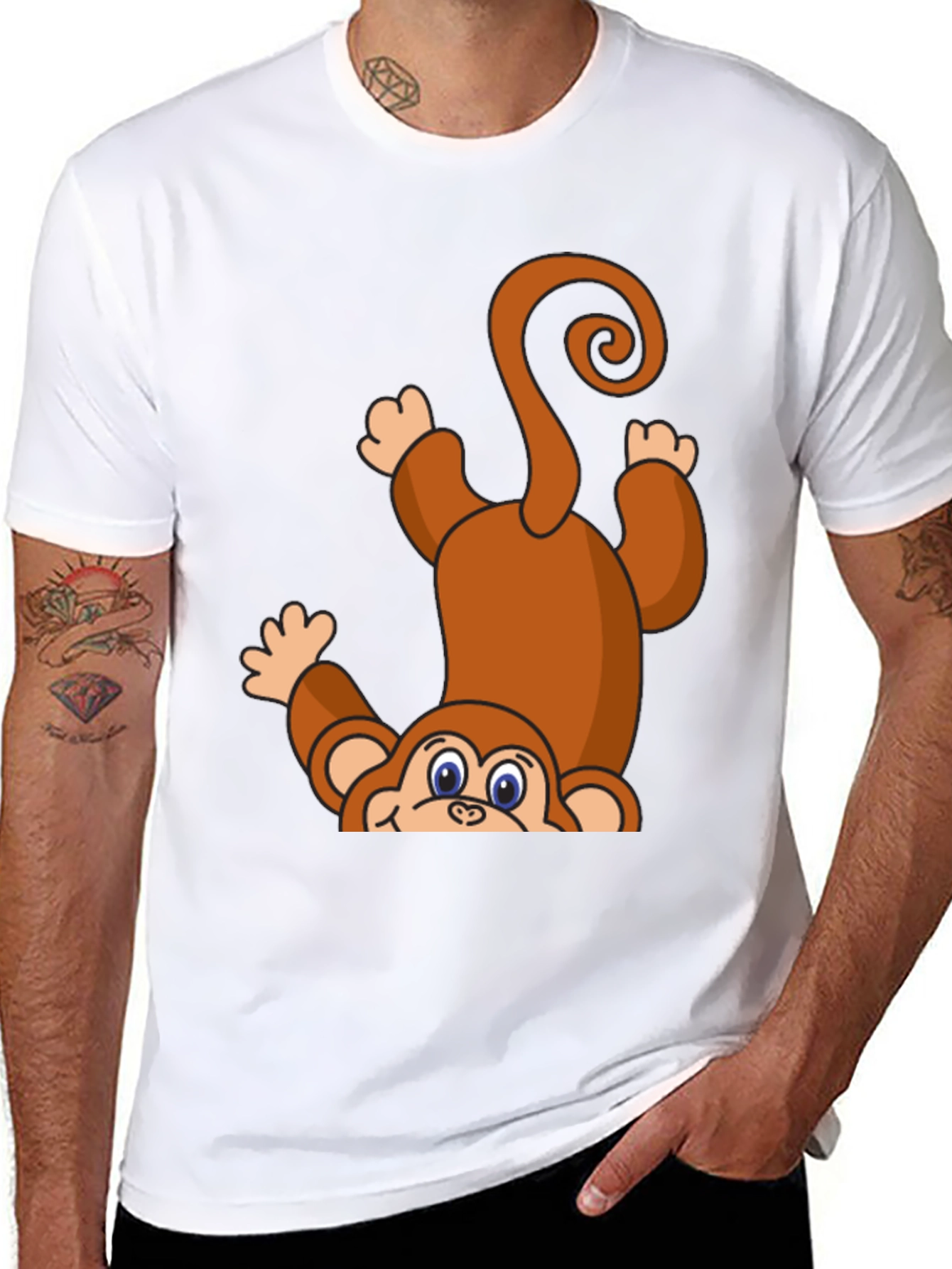Monkeying Around T-Shirt - Cute Cartoon Animal Tee