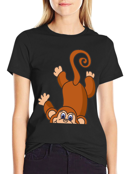 Monkeying Around T-Shirt - Cute Cartoon Animal Tee