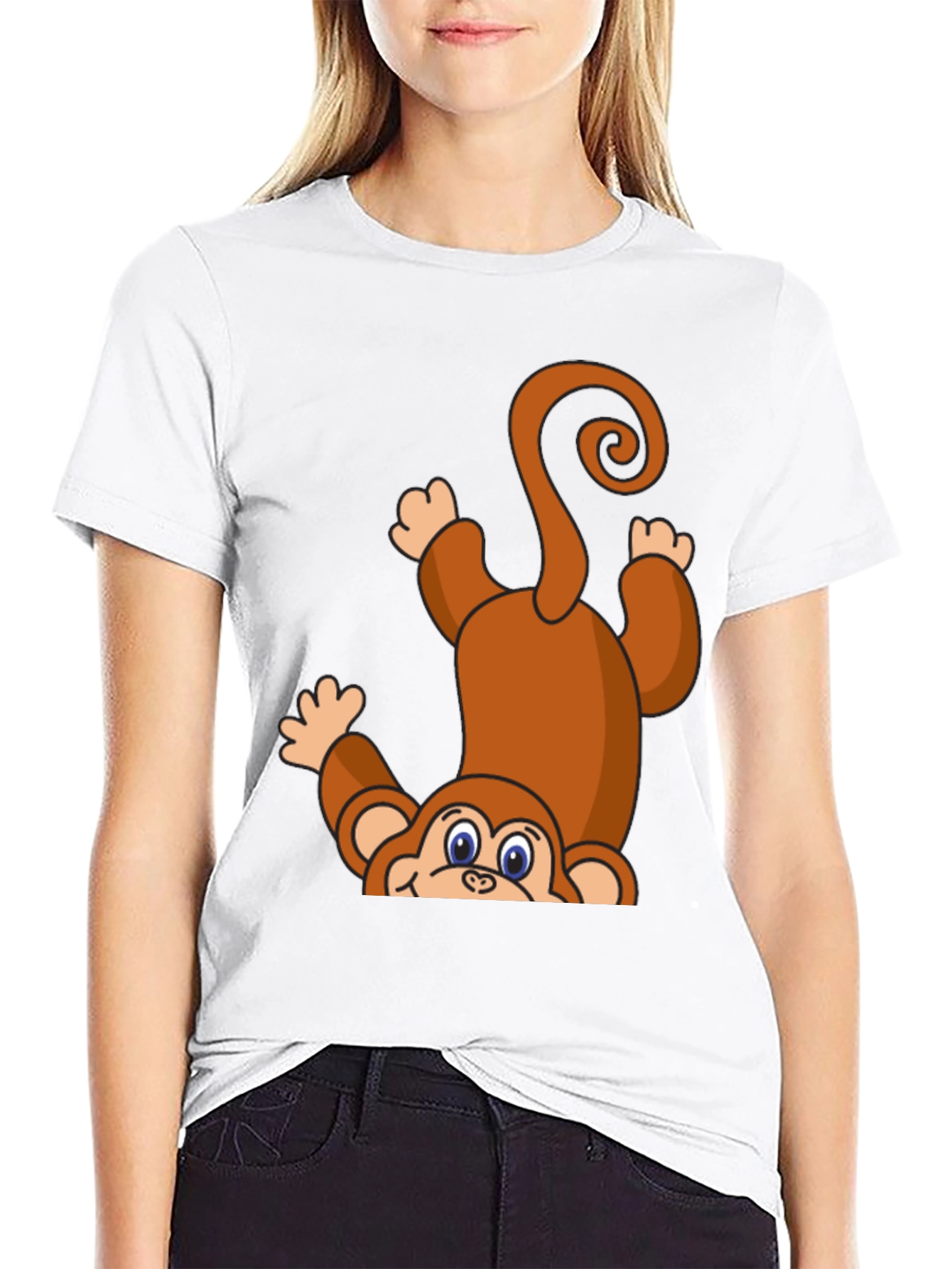 Monkeying Around T-Shirt - Cute Cartoon Animal Tee