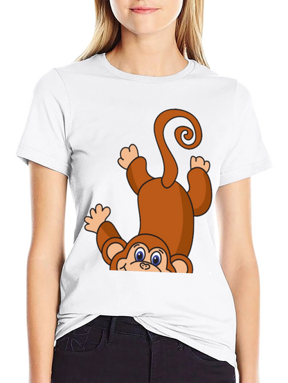 Monkeying Around T-Shirt - Cute Cartoon Animal Tee