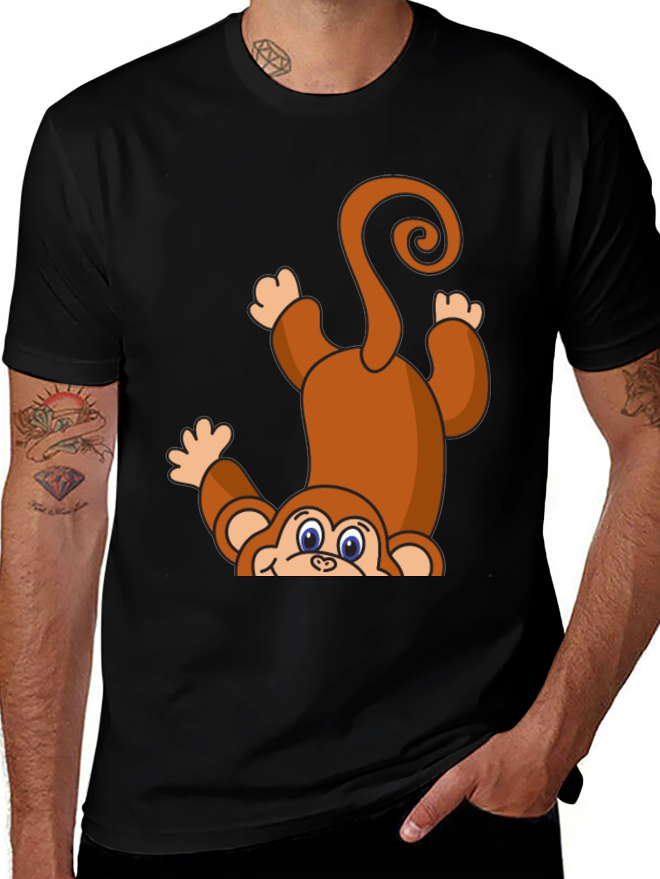 Monkeying Around T-Shirt - Cute Cartoon Animal Tee