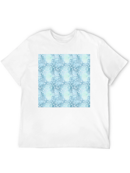 Blue Floral Pattern Tee