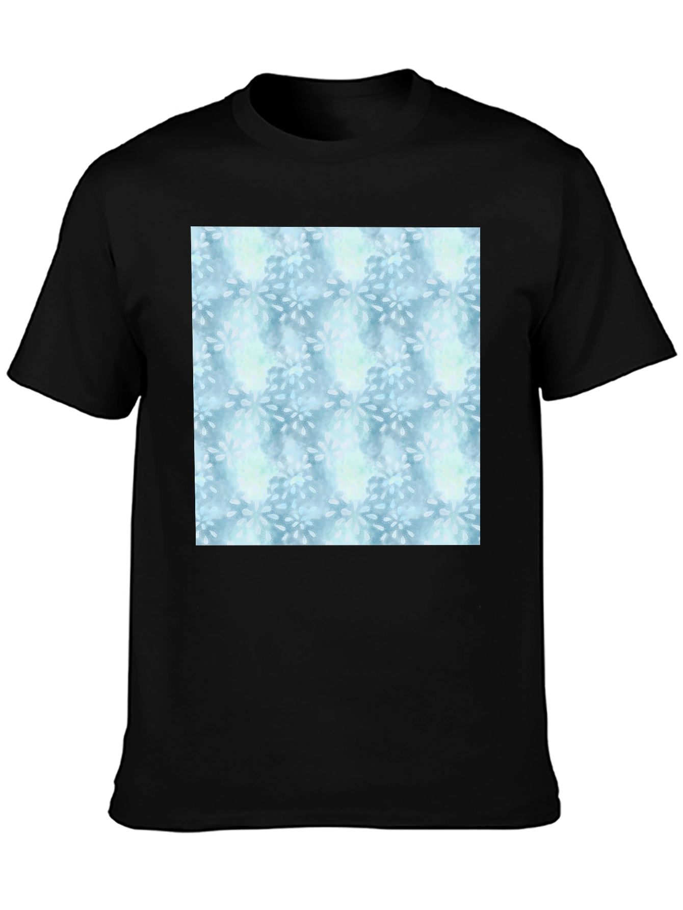 Blue Floral Pattern Tee