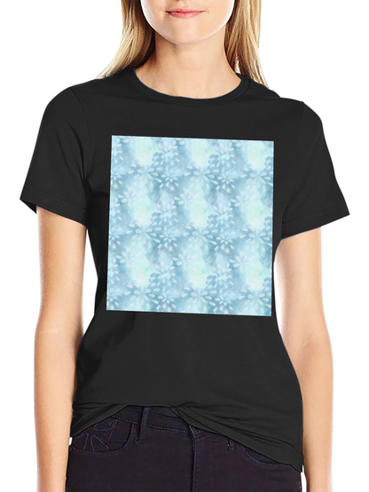 Blue Floral Pattern Tee