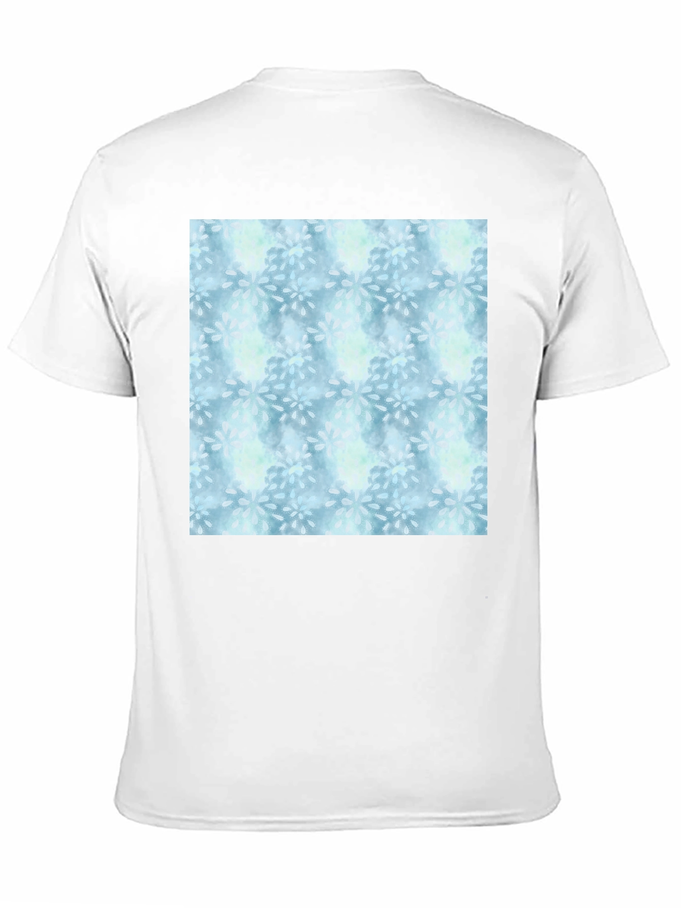 Blue Floral Pattern Tee