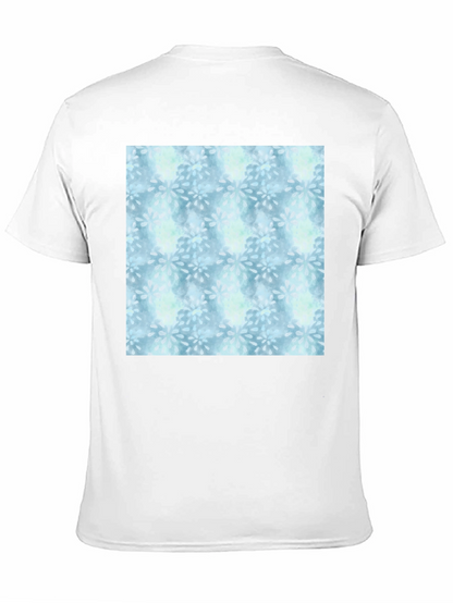 Blue Floral Pattern Tee