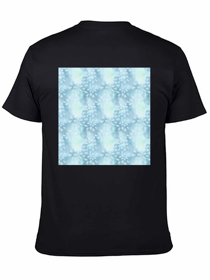 Blue Floral Pattern Tee