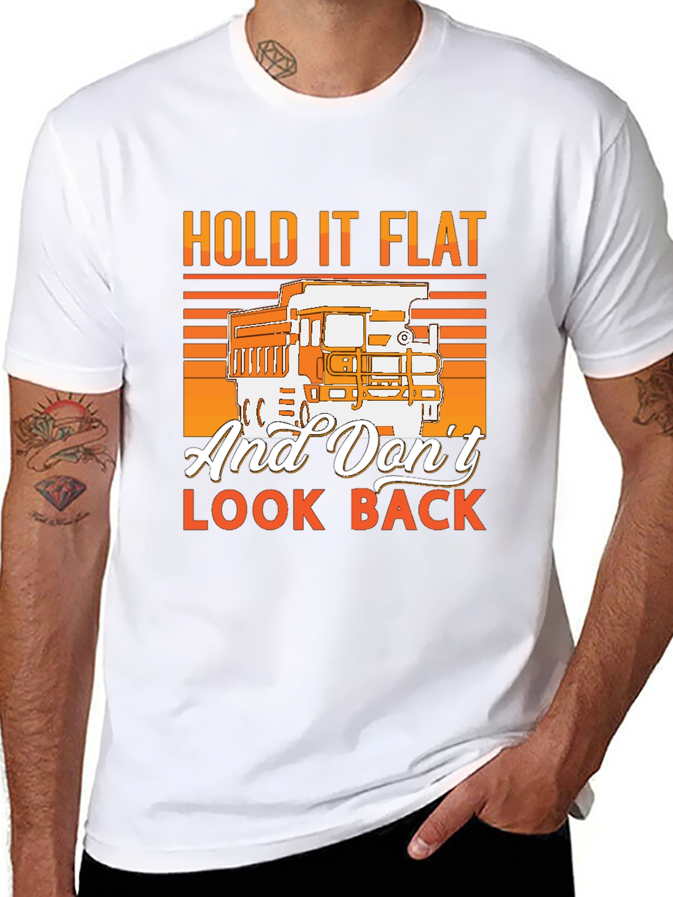 Hold It Flat Trucker T-Shirt