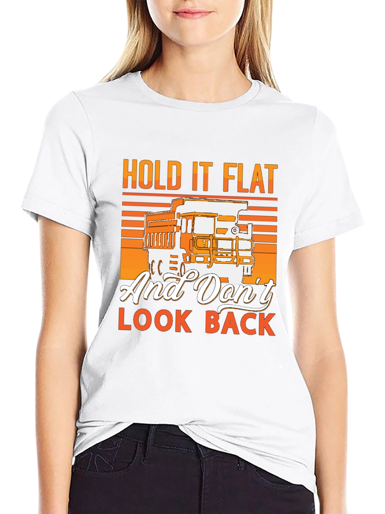 Hold It Flat Trucker T-Shirt