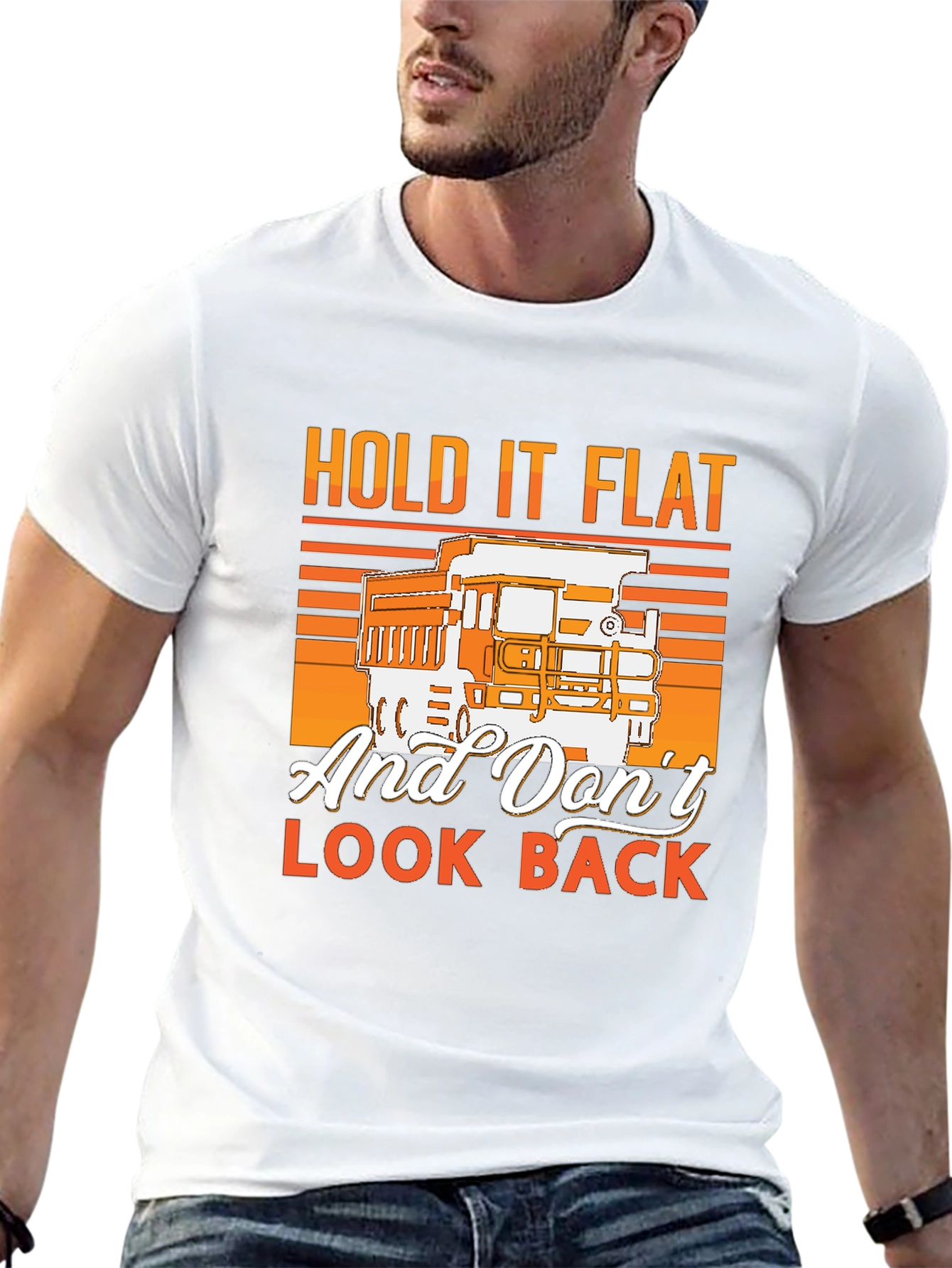 Hold It Flat Trucker T-Shirt