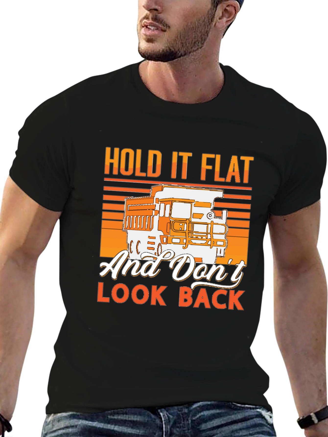 Hold It Flat Trucker T-Shirt