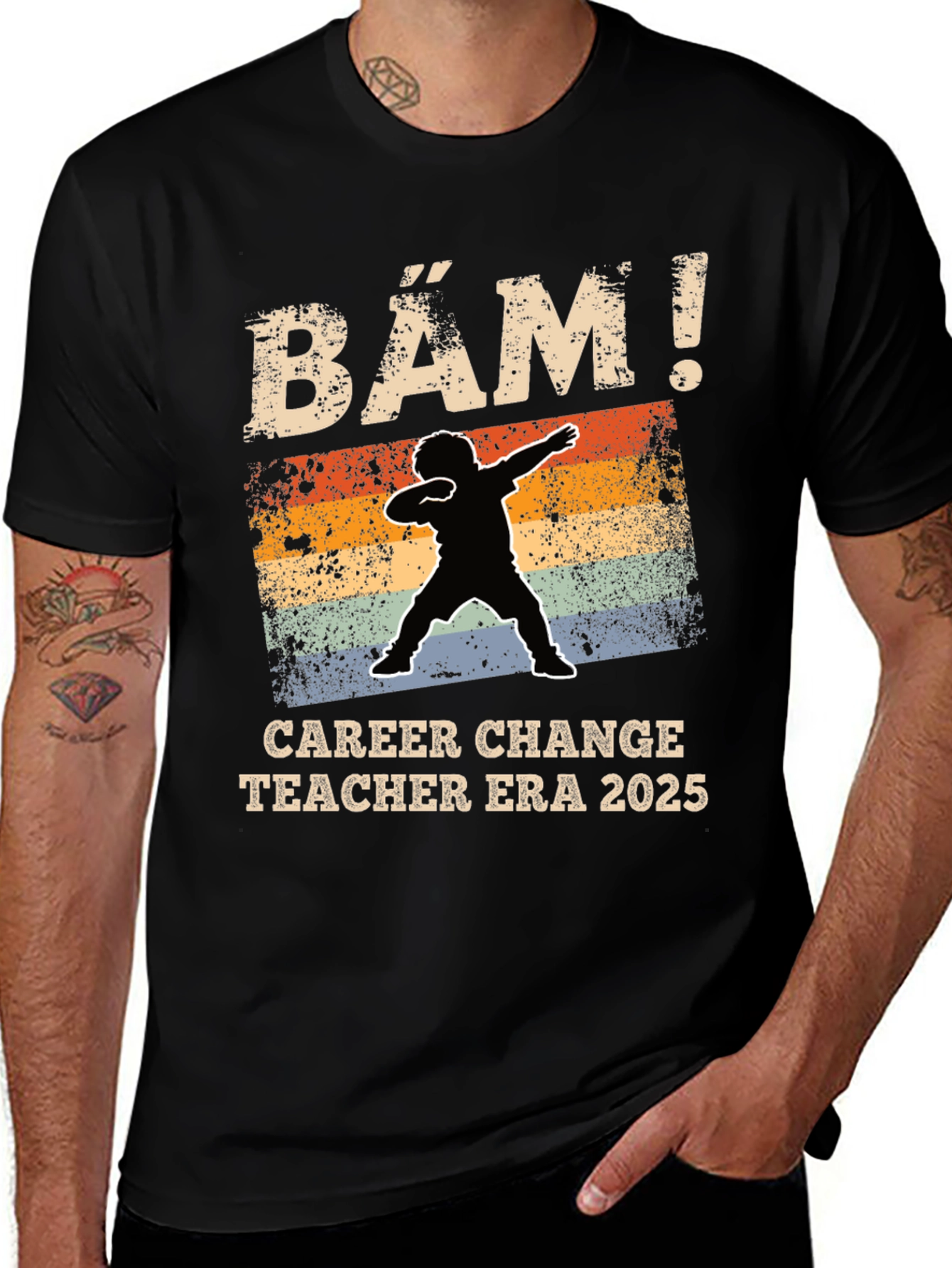 Career Change Teacher Era 2025 T-Shirt