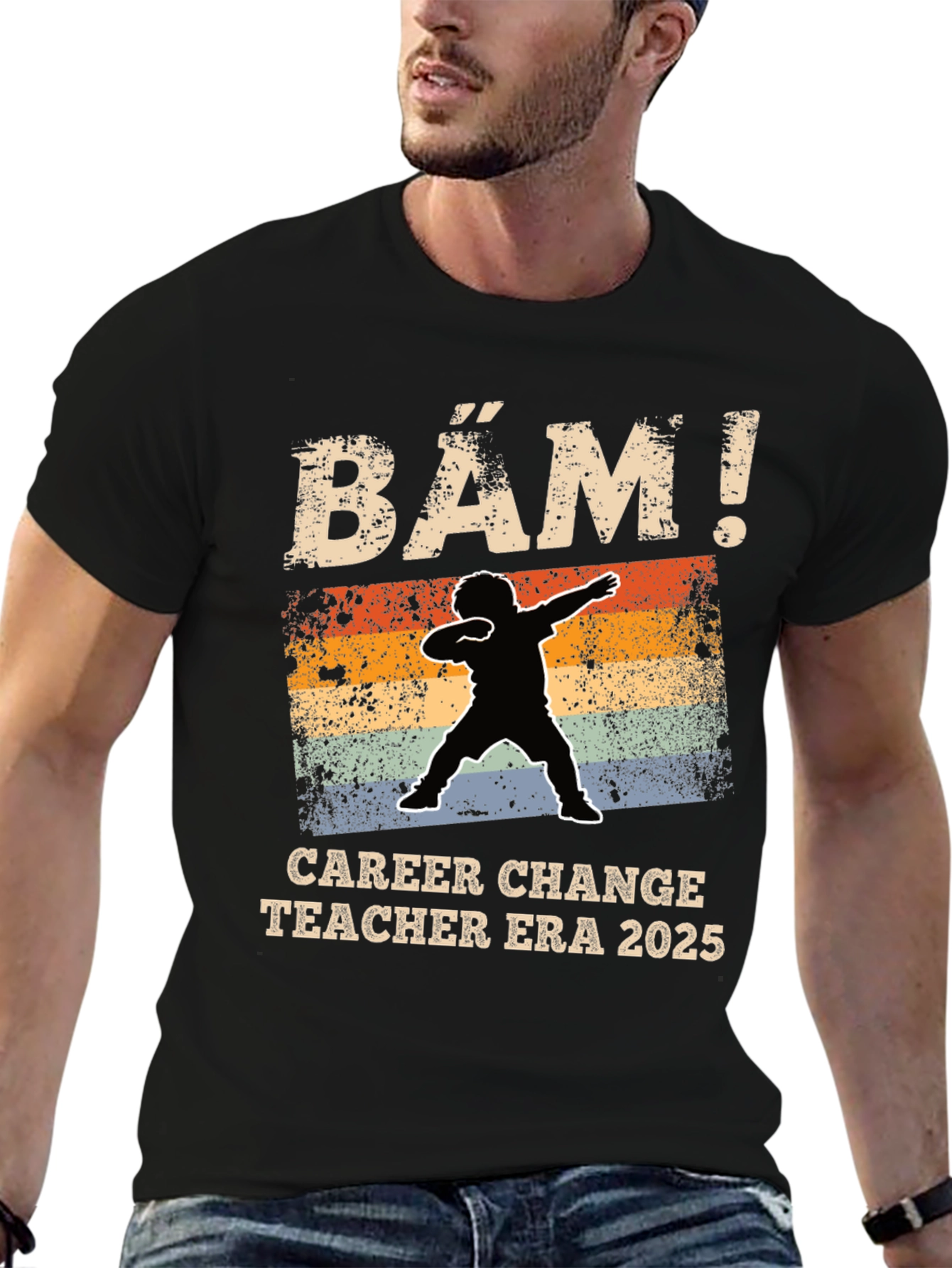 Career Change Teacher Era 2025 T-Shirt
