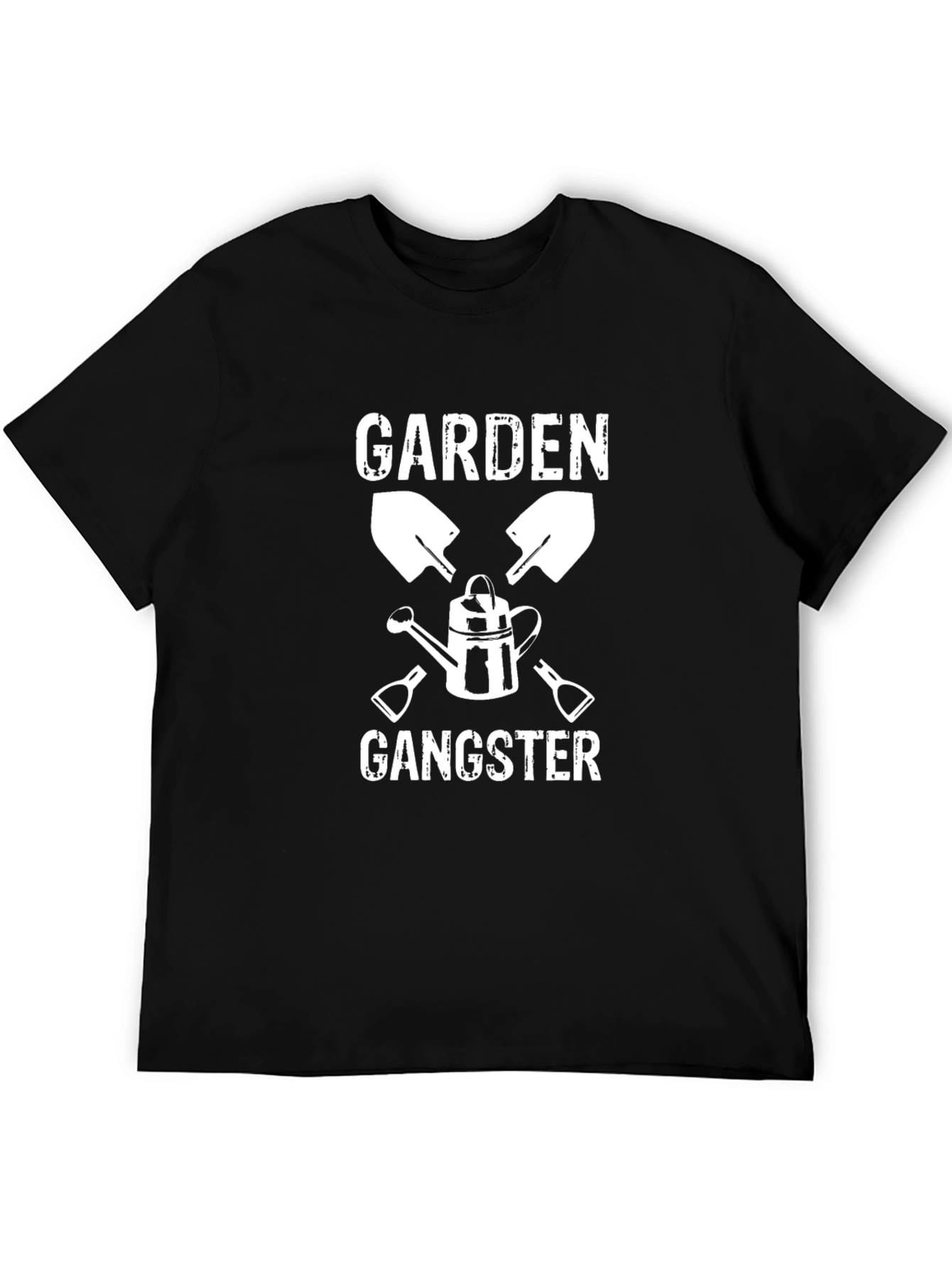 Garden Gangster Graphic T-Shirt - Black Cotton Tee