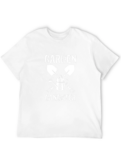 Garden Gangster Graphic T-Shirt - Black Cotton Tee