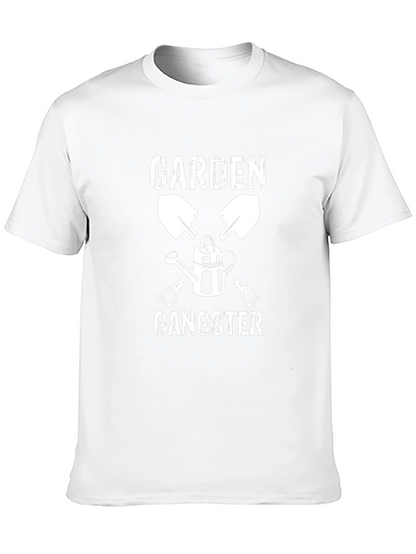 Garden Gangster Graphic T-Shirt - Black Cotton Tee