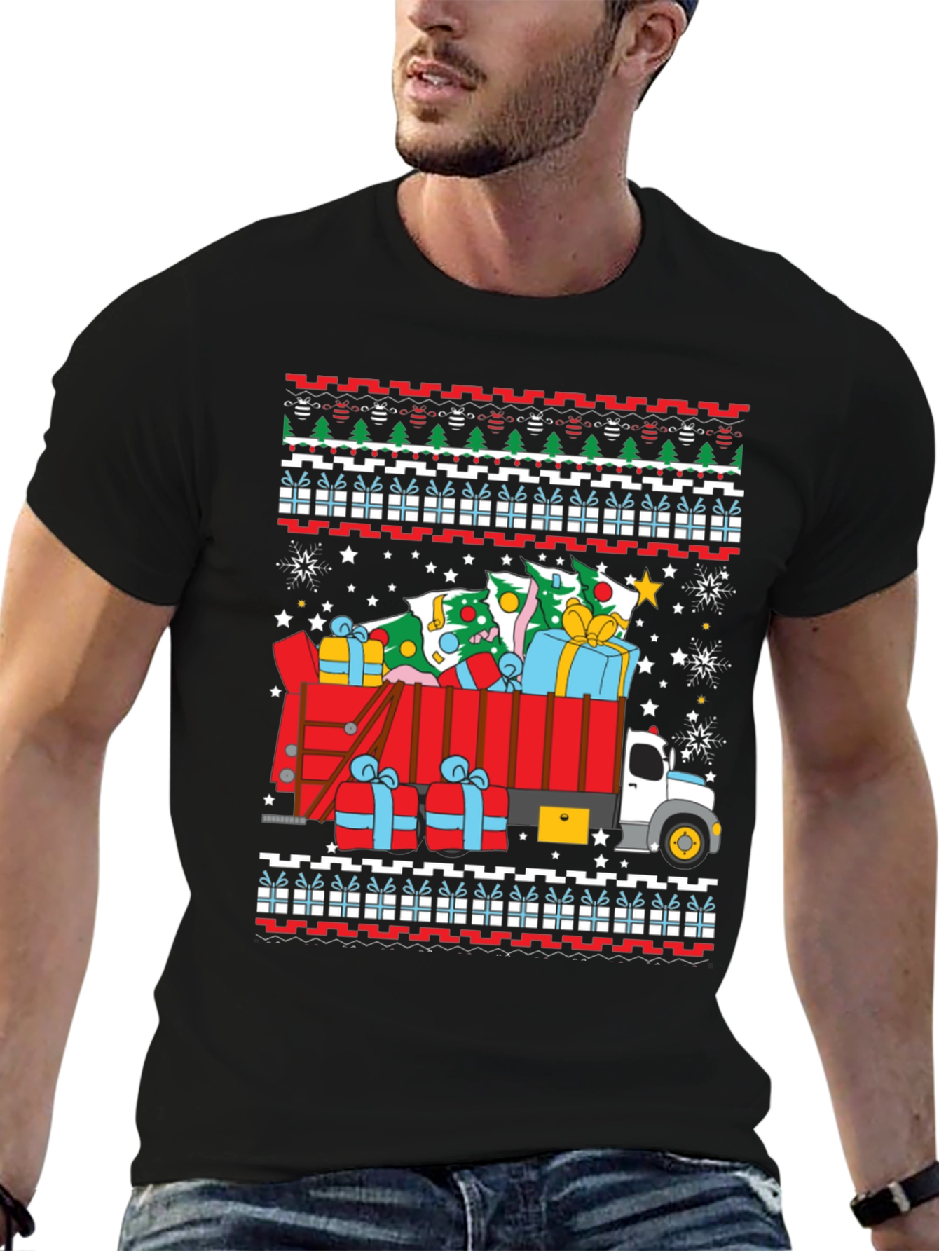 Christmas Truck Ugly Sweater T-Shirt