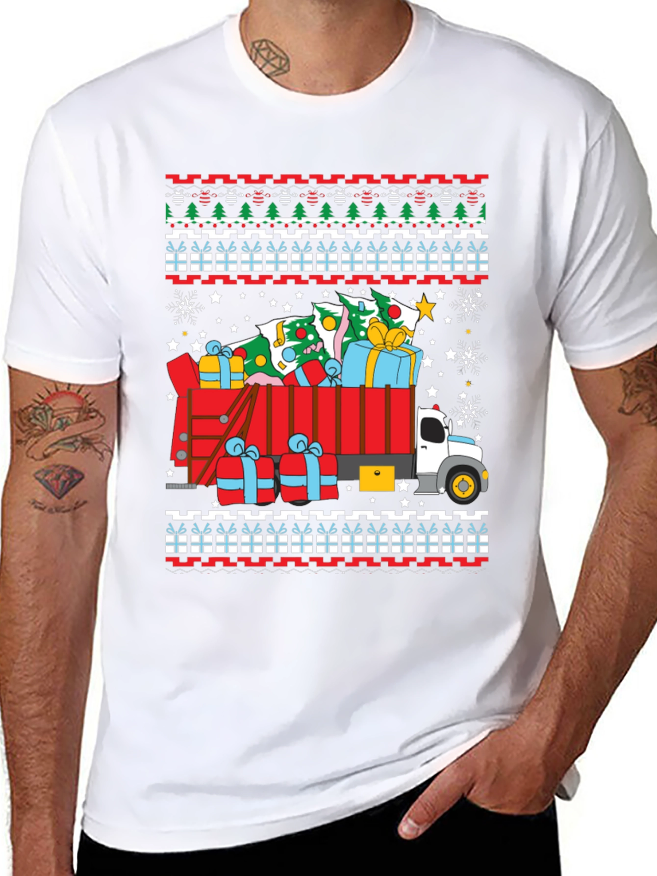 Christmas Truck Ugly Sweater T-Shirt