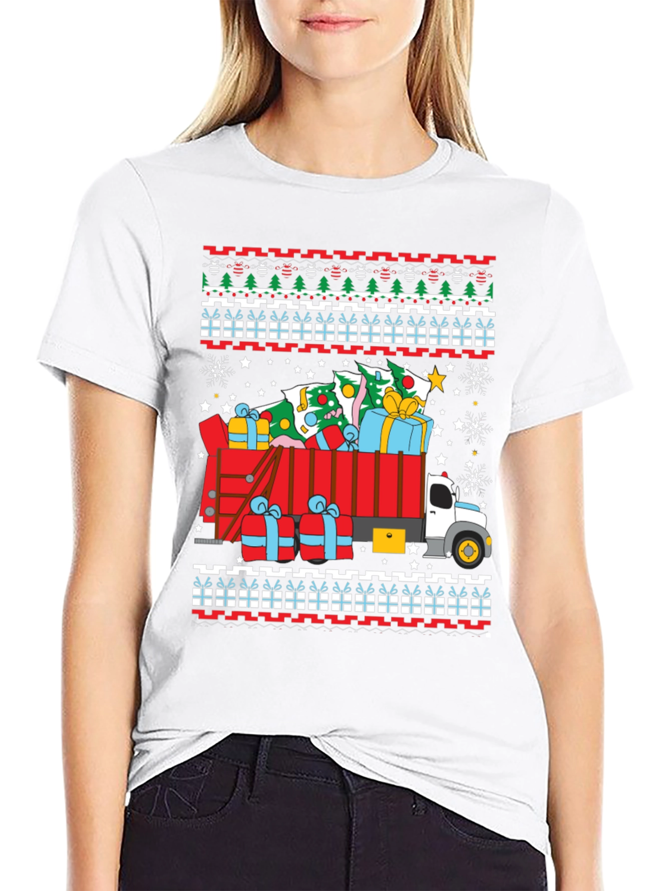 Christmas Truck Ugly Sweater T-Shirt