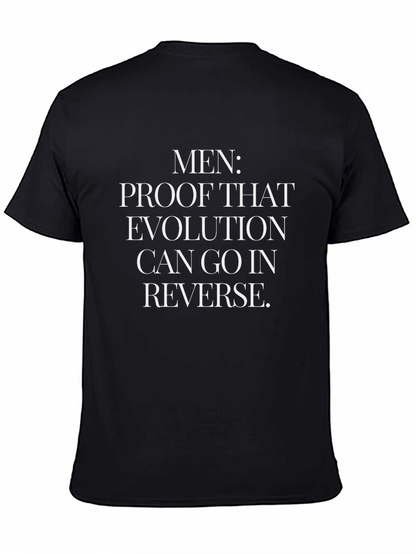 Funny Mens Evolution T-Shirt - Black