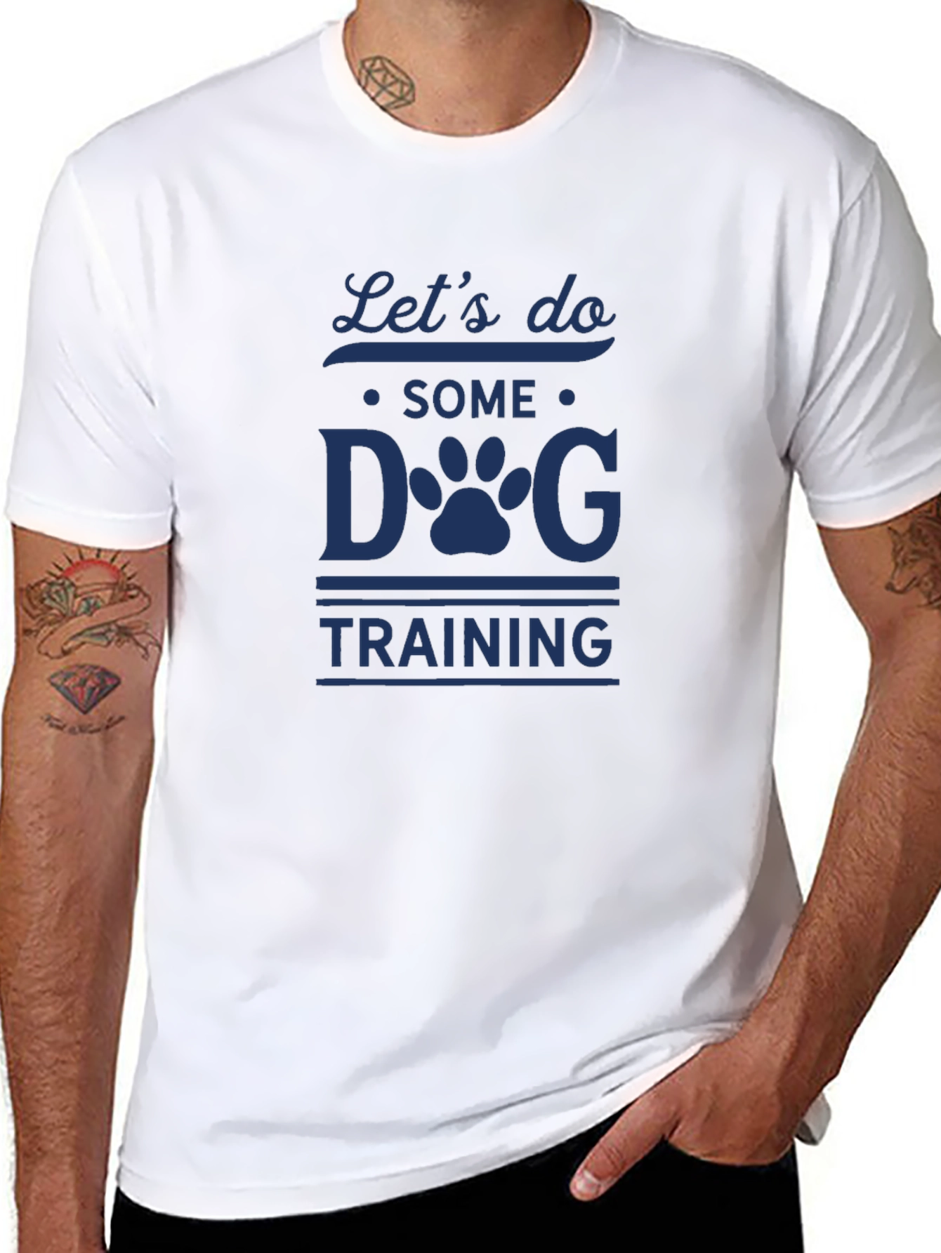 Lets Do Some Dog Training T-Shirt - Black
