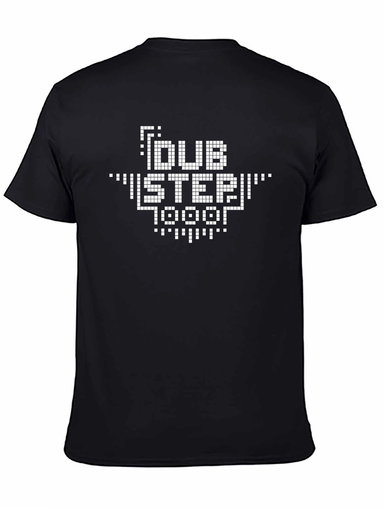 Pixel Dubstep Graphic T-Shirt - Black Cotton Tee