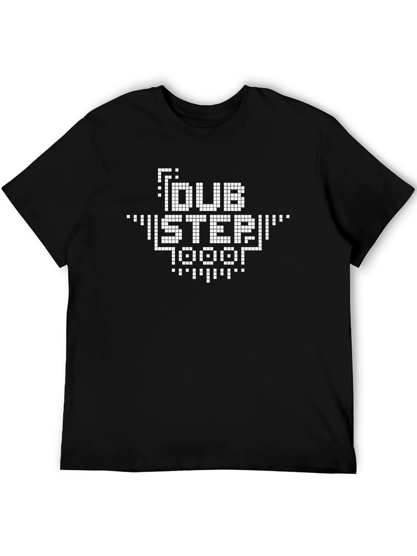 Pixel Dubstep Graphic T-Shirt - Black Cotton Tee