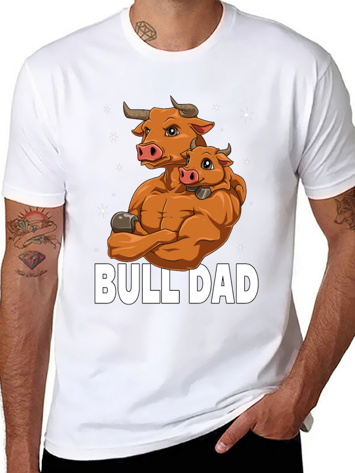 Bull Dad Graphic T-Shirt