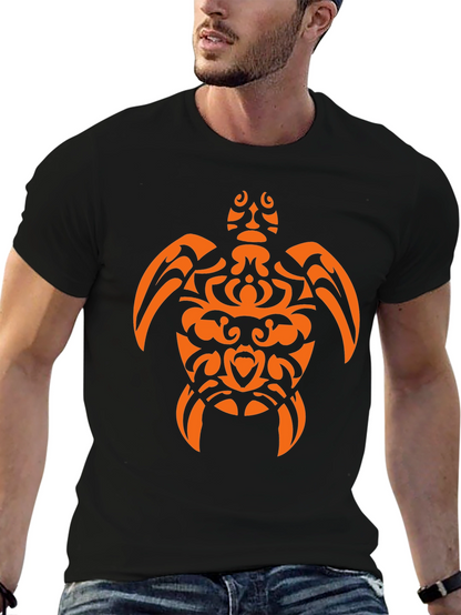 Tribal Sea Turtle Graphic T-Shirt