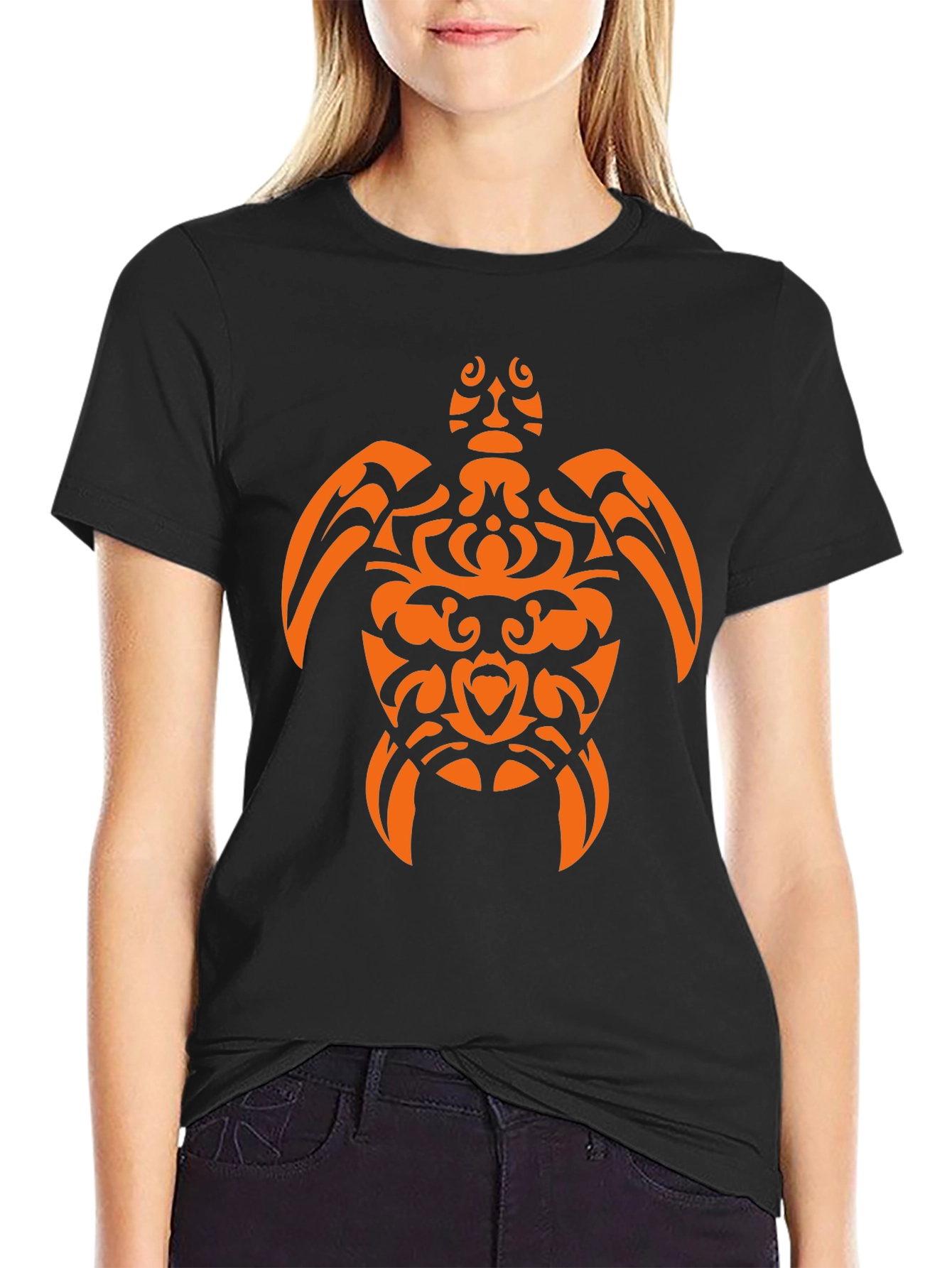 Tribal Sea Turtle Graphic T-Shirt