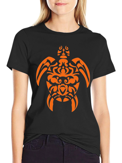 Tribal Sea Turtle Graphic T-Shirt