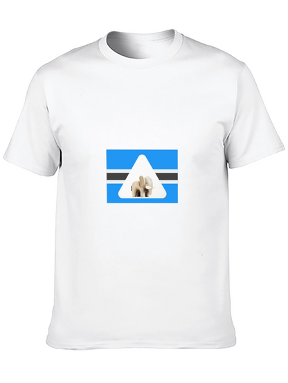 Botswana Elephant T-Shirt - Black Cotton Tee