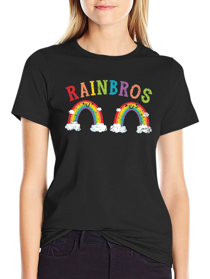 Rainbows Graphic Print T-Shirt