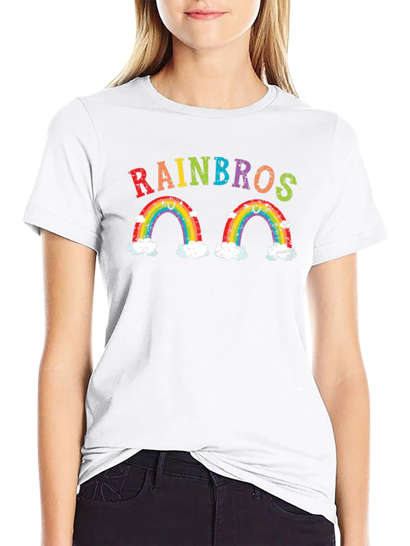 Rainbows Graphic Print T-Shirt